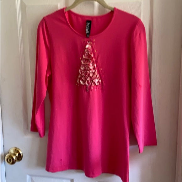 Berek M ruffle tree pull over Christmas top - Picture 1 of 6